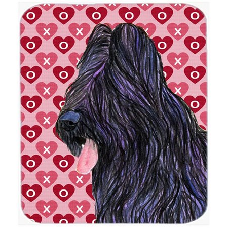 SKILLEDPOWER Briard Hearts Love And Valentines Day Mouse Pad; Hot Pad Or Trivet SK235846